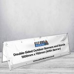 Double-Sided Outdoor Banners and Stands 1500mm x 700mm (With Banner)