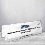 Monsoon Banner Frame 2000mm x 1000mm (With Banner)