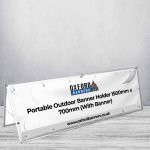 Portable Outdoor Banner Holder 1500mm x 700mm (With Banner)