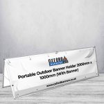 Portable Outdoor Banner Holder 2000mm x 1000mm (With Banner)